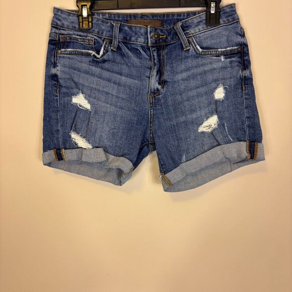 Joe's Jeans Distressed Cuffed High Waisted Jean Shorts Size 29 - Picture 1 of 4